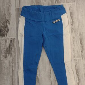 Adidas Women’s Leggings – Size 1X – Blue with Side Stripes